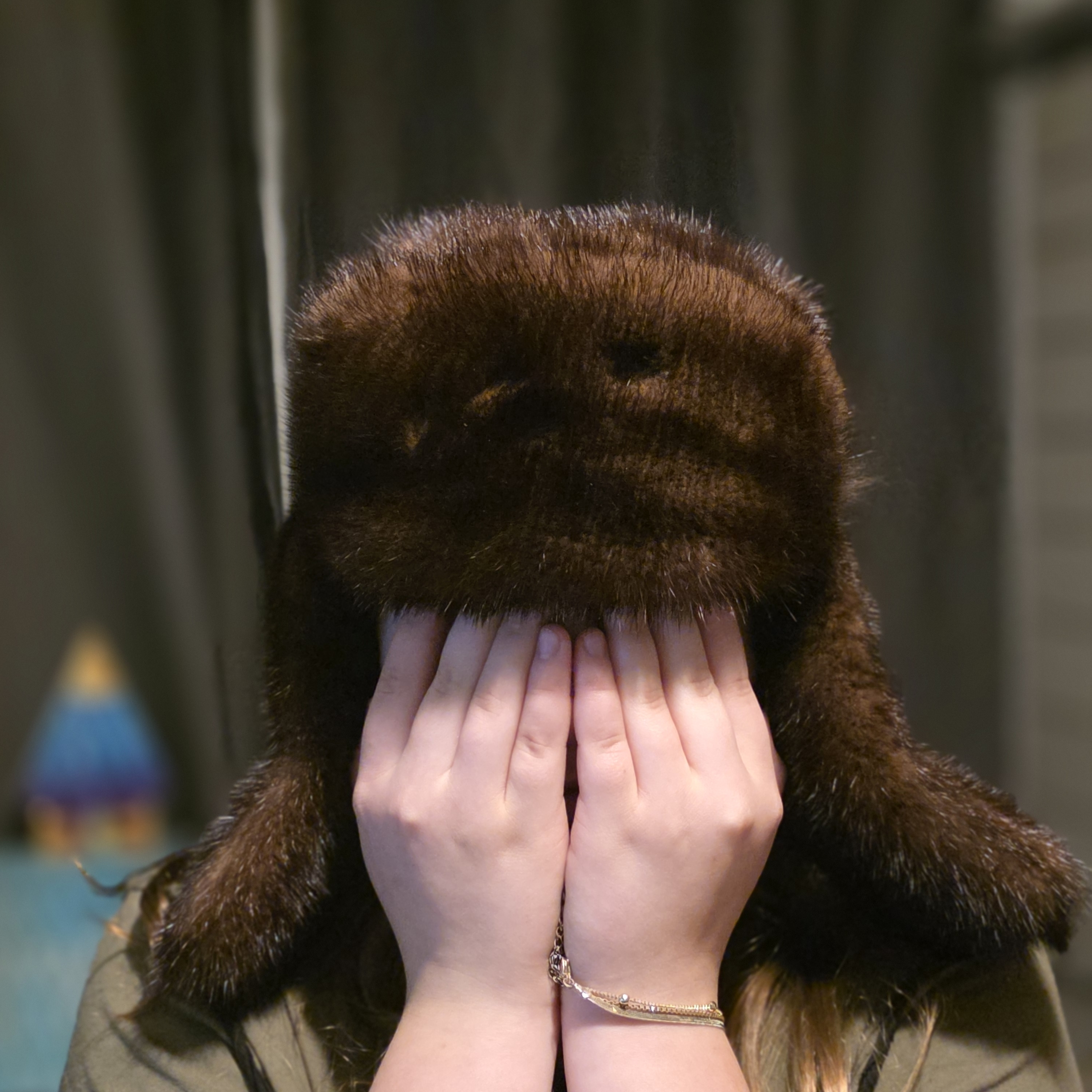 Vintage Mink Fur Trapper Hat Russian
